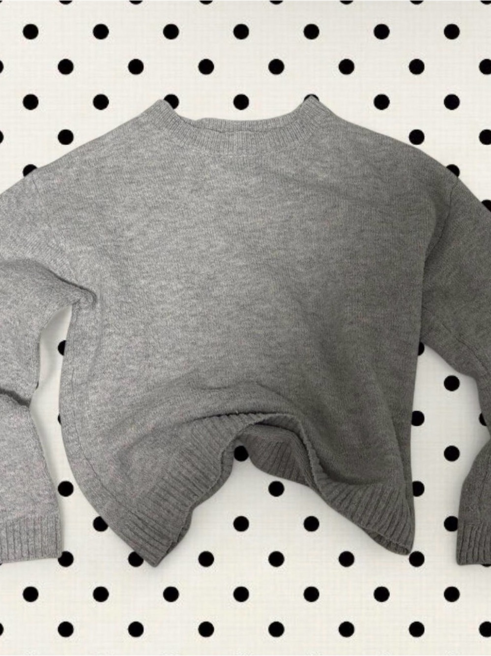 Women's Gray Crewneck Sweater